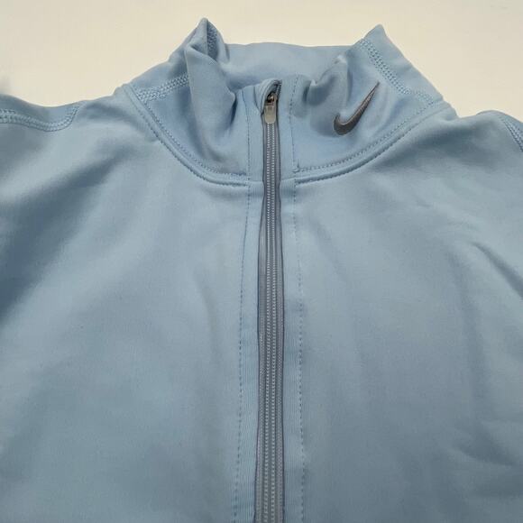 Nike-Fit Women's Light Blue warm 1/4 zip size Medium - Picture 4 of 11